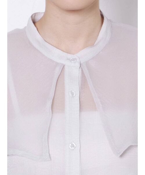 MURUA(ムルーア)の「セーラーシアーオーバーシャツ(シャツ/ブラウス・レディース・ホワイト/ブラック/ピンク/グリーン・FREE)」の21枚目の写真