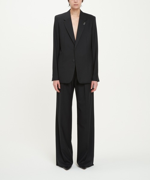 DRESSEDUNDRESSED(ドレスドアンドレスド)の「DRESSEDUNDRESSED Minimalist Blazer (DUW21401)(テーラードジャケット・メンズ・ブラック・3/4)」の2枚目の写真