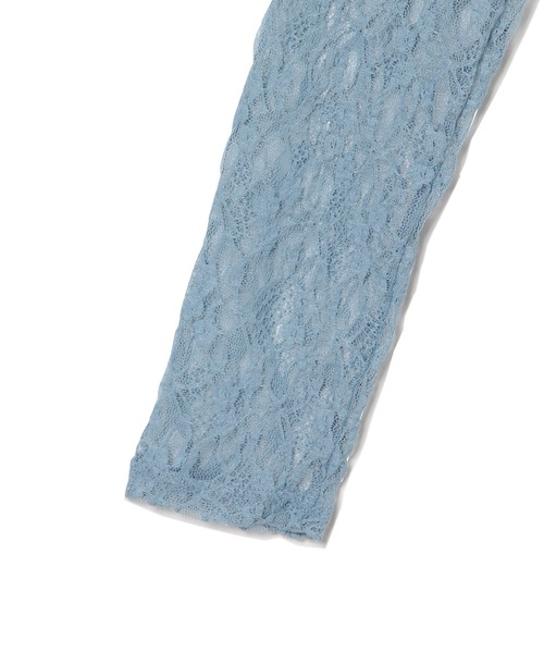 MADEMOISELLE ROPE'(マドモアゼル ロペ)の「<春まで使える>ストレッチフラワーレースプルオーバー(Tシャツ/カットソー・レディース・ホワイト/ブラック/オフホワイト/ブルー系その他6・38)」の12枚目の写真