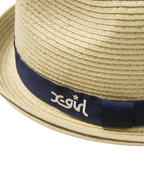 X-girl Stages（エックスガールステージス）の「【VERY(ベリー)5月号掲載商品】XGS STRAW HAT LOGO（ハット・キッズ・ベージュ・SMALL/MEDIUM）」の6枚目の写真