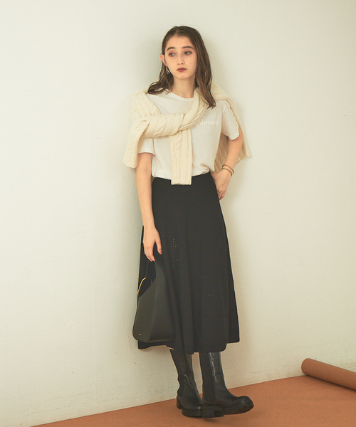 Rouge vif（ルージュヴィフ）の「【FLAVOR TEE】MARRAKECH Tシャツ（Tシャツ/カットソー・レディース・ホワイト/ブラック・フリー）」の4枚目の写真