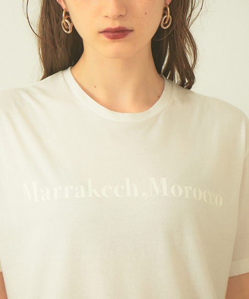Rouge vif（ルージュヴィフ）の「【FLAVOR TEE】MARRAKECH Tシャツ（Tシャツ/カットソー・レディース・ホワイト/ブラック・フリー）」の9枚目の写真
