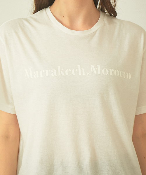Rouge vif（ルージュヴィフ）の「【FLAVOR TEE】MARRAKECH Tシャツ（Tシャツ/カットソー・レディース・ホワイト/ブラック・フリー）」の10枚目の写真