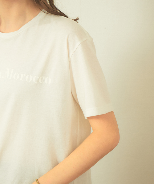 Rouge vif（ルージュヴィフ）の「【FLAVOR TEE】MARRAKECH Tシャツ（Tシャツ/カットソー・レディース・ホワイト/ブラック・フリー）」の11枚目の写真