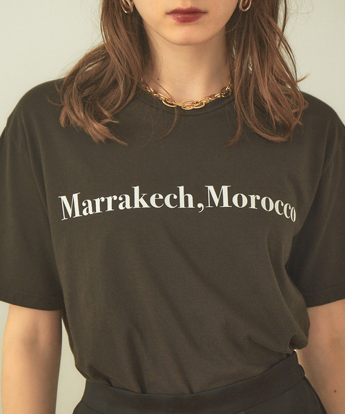 Rouge vif（ルージュヴィフ）の「【FLAVOR TEE】MARRAKECH Tシャツ（Tシャツ/カットソー・レディース・ホワイト/ブラック・フリー）」の13枚目の写真
