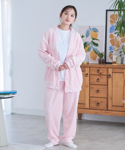 seventeen  バッグ　ルームウェアセット PATY アウター ブルゾン コート レディース スタンドネック ス ボア 撥