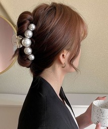 LAC-VERT（ラック・ヴェール）の「パールラウンドヘアクリップアソート（バレッタ/ヘアクリップ）」