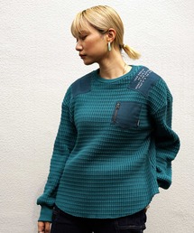 AVIREX | ビッグワッフル コンビプルオーバー/ BIG WAFFLE COMBI PULLOVER(Tシャツ/カットソー)