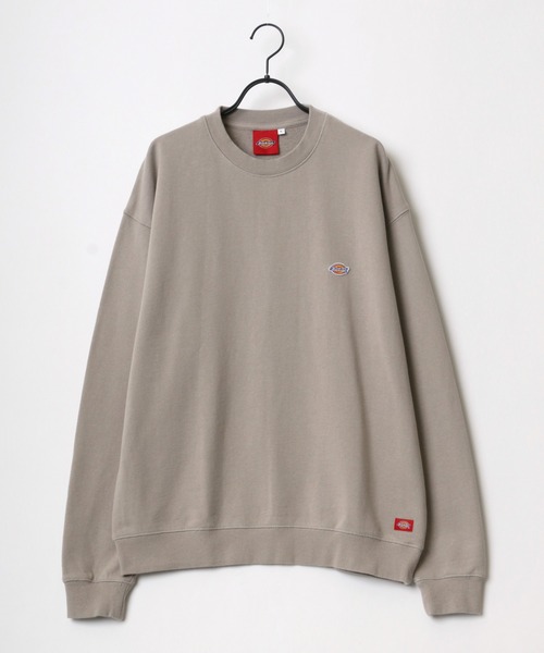 Dickies(ディッキーズ)の「Dickies/ディッキーズ オーバーサイズ ミニロゴワッペン ワンポイント刺繍 スウェット レディース メンズ トレーナー(スウェット・メンズ・ホワイト/ブラック/ベージュ/サックスブルー/グリーン/オートミール/グレイッシュベージュ/ピンク/キャメル/ベージュ系その他/ダークグリーン・M/L/XL)」の16枚目の写真