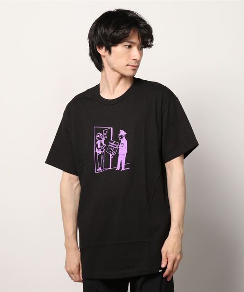 FTC（エフティーシー）の「WARRANT Artwork by Morning Breath（Tシャツ/カットソー・メンズ・ホワイト/ブルー系その他/ブラック・MEDIUM/LARGE/X-LARGE）」の5枚目の写真