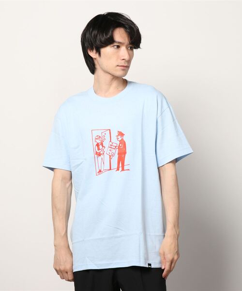 FTC（エフティーシー）の「WARRANT Artwork by Morning Breath（Tシャツ/カットソー・メンズ・ホワイト/ブルー系その他/ブラック・MEDIUM/LARGE/X-LARGE）」の6枚目の写真