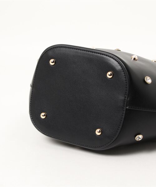 natural couture（ナチュラルクチュール）の「ビジュートートオーバルトートバッグ（トートバッグ・レディース・ベージュ/モスグリーン/ブラック・FREE）」の6枚目の写真