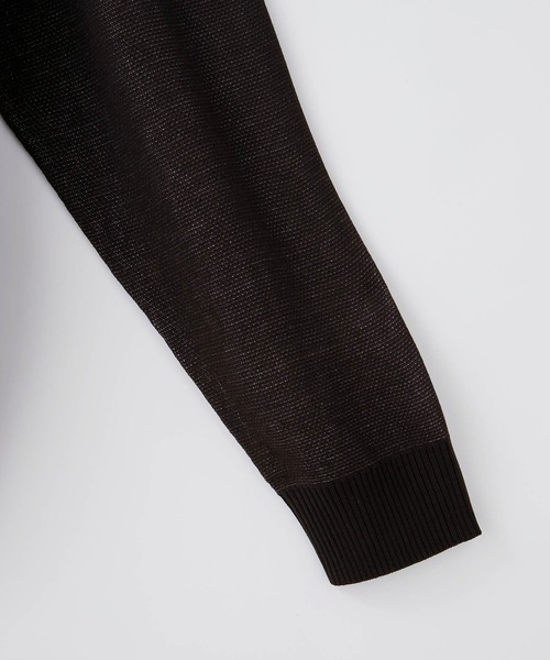 anown（アノン）の「クルーネック　配色ジャカード 編み セーター【インフルエンサー よん×anown 限定コラボ】（ニット/セーター・メンズ・ホワイト/ブラック/ライトグリーン・S/M/L）」の13枚目の写真