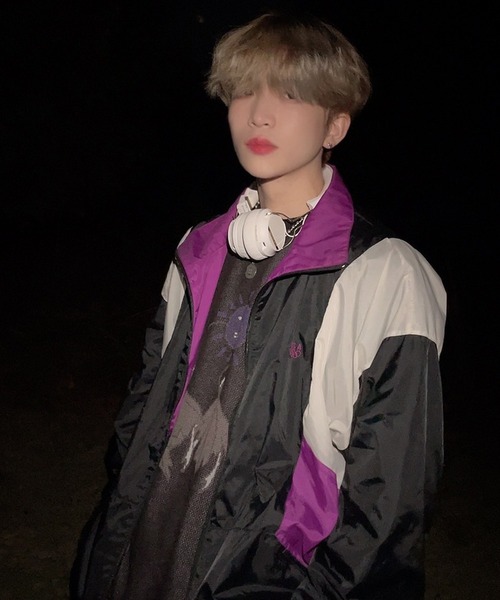 anown（アノン）の「クルーネック　配色ジャカード 編み セーター【インフルエンサー よん×anown 限定コラボ】（ニット/セーター・メンズ・ホワイト/ブラック/ライトグリーン・S/M/L）」の6枚目の写真