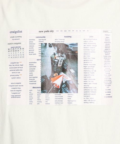 niko and...（ニコアンド）の「アーティストコラボロンＴ（Tシャツ/カットソー・メンズ・オフホワイト/オレンジ/チャコール・MEDIUM/LARGE）」の7枚目の写真