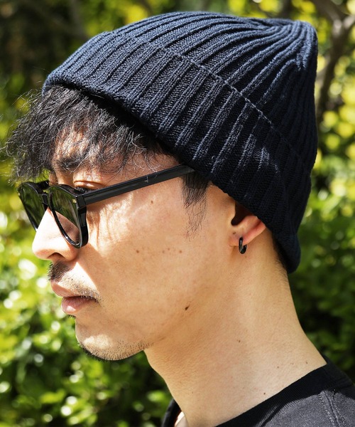 jiggys shop（ジギーズショップ）の「コットンリブニットワッチキャップ（ニットキャップ/ビーニー・メンズ・ブルー/ネイビー/ホワイト/ピンク/ブラック/マスタード/レッド・FREE）」の13枚目の写真
