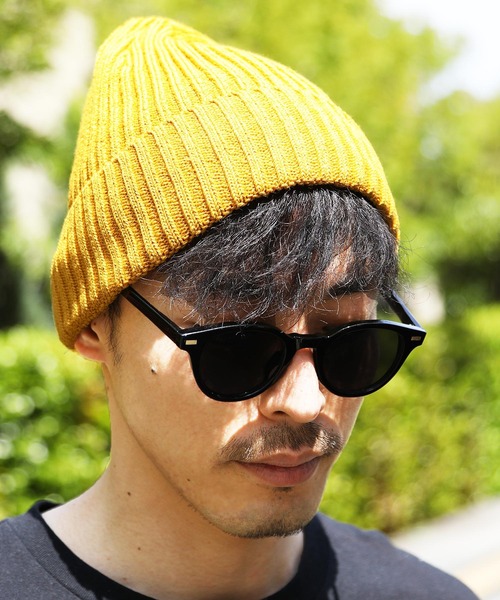 jiggys shop（ジギーズショップ）の「コットンリブニットワッチキャップ（ニットキャップ/ビーニー・メンズ・ブルー/ネイビー/ホワイト/ピンク/ブラック/マスタード/レッド・FREE）」の18枚目の写真