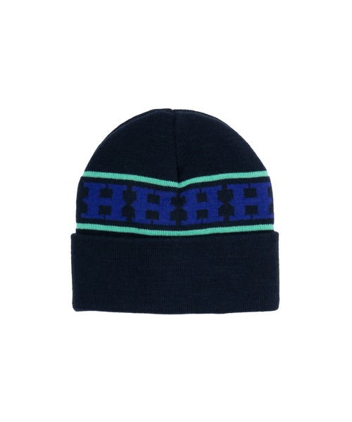 HUF(ハフ)の「PALISADES BEANIE / HUF ビーニー ニット帽(ニットキャップ/ビーニー・メンズ・ブラック/ネイビー/ナチュラル・O/S)」の1枚目の写真