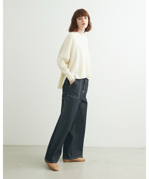 Traditional Weatherwear（トラディショナルウェザーウェア）の「【UNION WEAR】PAINTER PANTS（デニムパンツ・レディース・ネイビー・XS/S）」の5枚目の写真