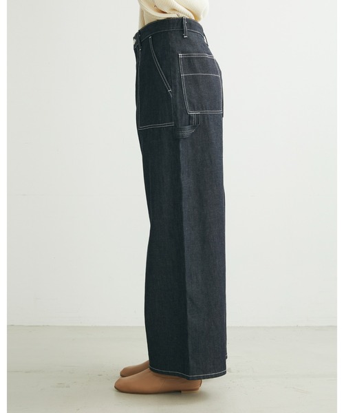 Traditional Weatherwear（トラディショナルウェザーウェア）の「【UNION WEAR】PAINTER PANTS（デニムパンツ・レディース・ネイビー・XS/S）」の3枚目の写真