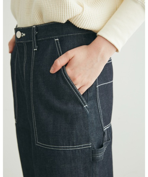 Traditional Weatherwear（トラディショナルウェザーウェア）の「【UNION WEAR】PAINTER PANTS（デニムパンツ・レディース・ネイビー・XS/S）」の2枚目の写真