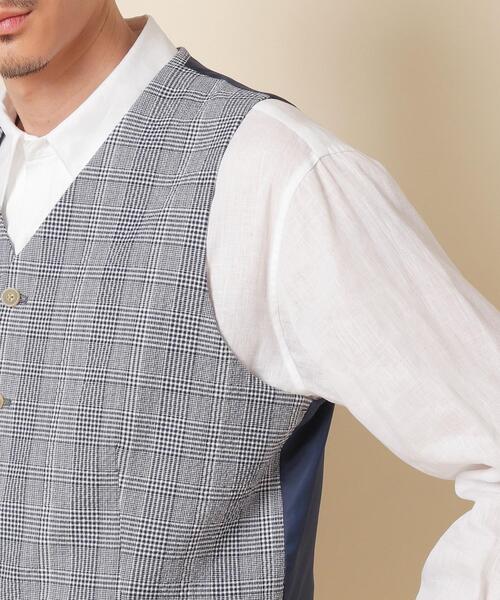 40ct&525(フォーティーカラッツアンドゴーニーゴ)の「ストレッチサッカーベスト(スーツベスト・メンズ・ネイビー系1/ワイン系3/グレー系その他/ベージュ・02/03/04)」の16枚目の写真