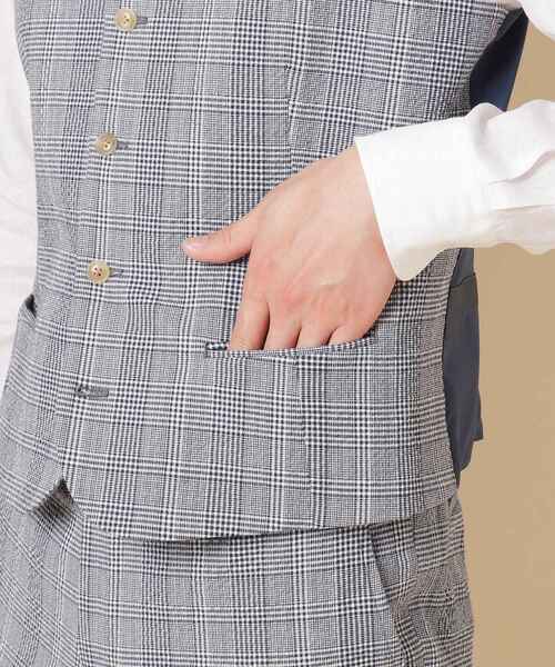 40ct&525(フォーティーカラッツアンドゴーニーゴ)の「ストレッチサッカーベスト(スーツベスト・メンズ・ネイビー系1/ワイン系3/グレー系その他/ベージュ・02/03/04)」の17枚目の写真