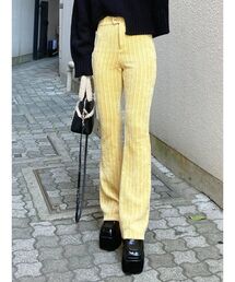 ダブルボタンフィットフレアパンツ