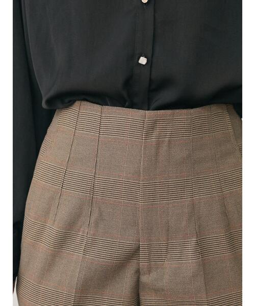 Green　Parks（グリーンパークス）の「・ELENCARE DUE チェックテーパードパンツ＊（その他パンツ・レディース・ブラウン・FREE）」の7枚目の写真
