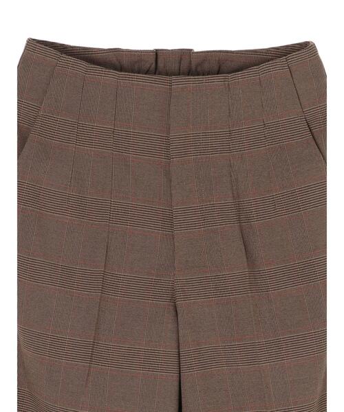 Green　Parks（グリーンパークス）の「・ELENCARE DUE チェックテーパードパンツ＊（その他パンツ・レディース・ブラウン・FREE）」の11枚目の写真