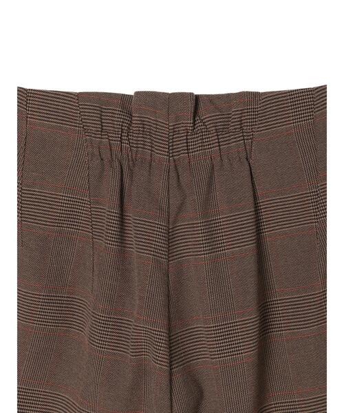 Green　Parks（グリーンパークス）の「・ELENCARE DUE チェックテーパードパンツ＊（その他パンツ・レディース・ブラウン・FREE）」の19枚目の写真