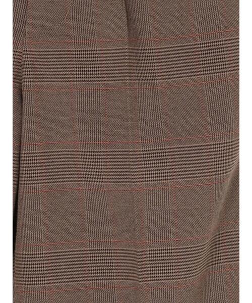 Green　Parks（グリーンパークス）の「・ELENCARE DUE チェックテーパードパンツ＊（その他パンツ・レディース・ブラウン・FREE）」の20枚目の写真