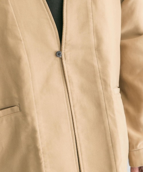 MANUAL ALPHABET(マニュアル アルファベット)の「MANUAL ALPHABET PREMIUM SUEDE CARDIGAN(ブルゾン・メンズ・チャコールグレー/ベージュ・2/3)」の16枚目の写真