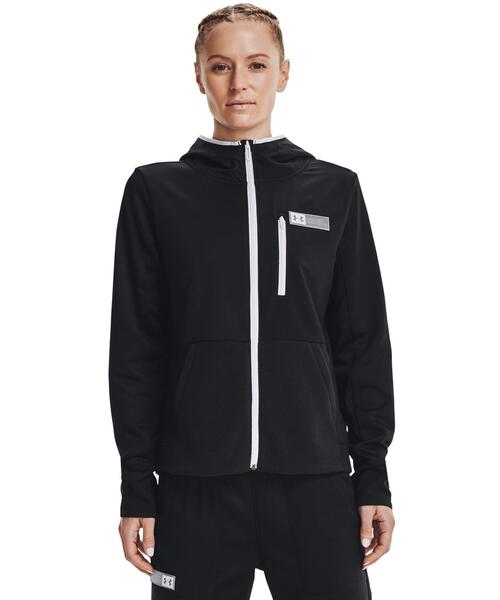 UNDER ARMOUR(アンダーアーマー)の「UAアーマー ミックスメディア フルジップ(トレーニング/レディース)(スウェット・レディース・ネイビー/ブラック・S/XL/M/L)」の3枚目の写真