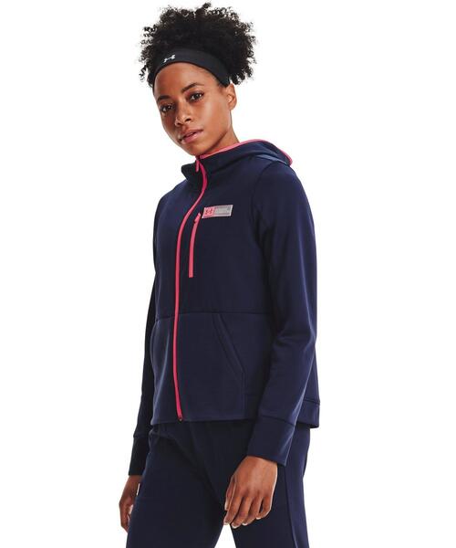 UNDER ARMOUR(アンダーアーマー)の「UAアーマー ミックスメディア フルジップ(トレーニング/レディース)(スウェット・レディース・ネイビー/ブラック・S/XL/M/L)」の8枚目の写真