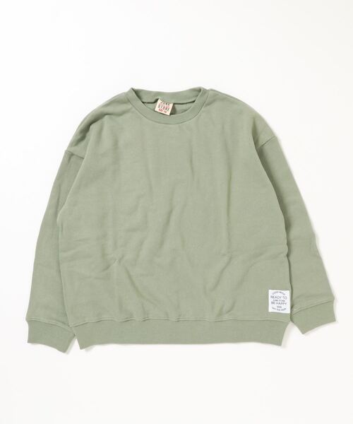 JUNK STORE（ジャンクストアー）の「■ゆったりシルエット無地スウェット（スウェット・キッズ・レモンイエロー/キナリ/チャコール/オリーブ・150/130/140）」の3枚目の写真