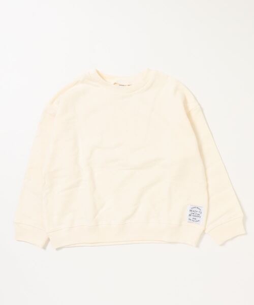 JUNK STORE（ジャンクストアー）の「■ゆったりシルエット無地スウェット（スウェット・キッズ・レモンイエロー/キナリ/チャコール/オリーブ・150/130/140）」の2枚目の写真