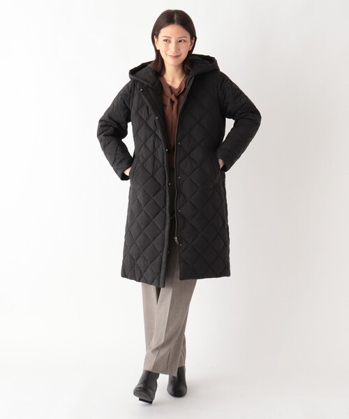 SOUP（スープ）の「◆【軽い・暖かい・キレイ見え】キルティングロングコート（大きいサイズあり・13号・15号）（その他アウター・レディース・ブラック/ベージュ/ネイビー・11/15 /13/09/07）」の10枚目の写真