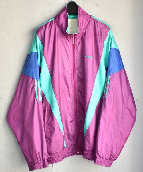 【ヴィンテージ古着】80's adidas/アディダス フルジップ ナイロンジャケット