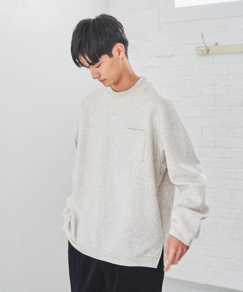 coen（コーエン）の「CVCカラークルーネックスウェット（スウェット・メンズ・ライトグレー/ライトブルー/ブラック/ナチュラル/ケリー/ライラック・SMALL/MEDIUM/LARGE/X-LARGE）」の3枚目の写真