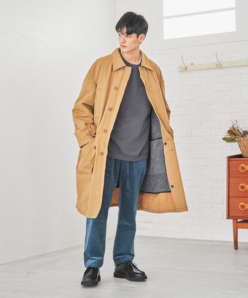 coen（コーエン）の「CVCカラークルーネックスウェット（スウェット・メンズ・ライトグレー/ライトブルー/ブラック/ナチュラル/ケリー/ライラック・SMALL/MEDIUM/LARGE/X-LARGE）」の11枚目の写真