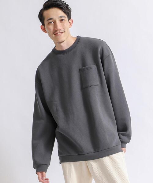 coen（コーエン）の「CVCカラークルーネックスウェット（スウェット・メンズ・ライトグレー/ライトブルー/ブラック/ナチュラル/ケリー/ライラック・SMALL/MEDIUM/LARGE/X-LARGE）」の12枚目の写真