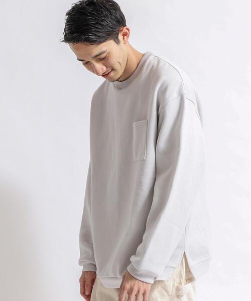 coen（コーエン）の「CVCカラークルーネックスウェット（スウェット・メンズ・ライトグレー/ライトブルー/ブラック/ナチュラル/ケリー/ライラック・SMALL/MEDIUM/LARGE/X-LARGE）」の16枚目の写真