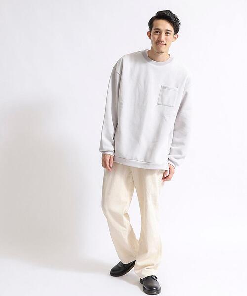 coen（コーエン）の「CVCカラークルーネックスウェット（スウェット・メンズ・ライトグレー/ライトブルー/ブラック/ナチュラル/ケリー/ライラック・SMALL/MEDIUM/LARGE/X-LARGE）」の17枚目の写真