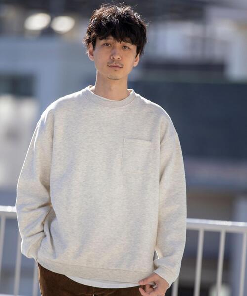 coen（コーエン）の「CVCカラークルーネックスウェット（スウェット・メンズ・ライトグレー/ライトブルー/ブラック/ナチュラル/ケリー/ライラック・SMALL/MEDIUM/LARGE/X-LARGE）」の18枚目の写真