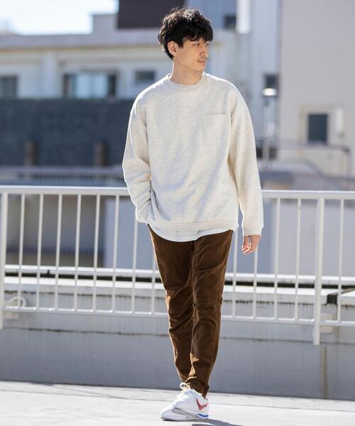 coen（コーエン）の「CVCカラークルーネックスウェット（スウェット・メンズ・ライトグレー/ライトブルー/ブラック/ナチュラル/ケリー/ライラック・SMALL/MEDIUM/LARGE/X-LARGE）」の19枚目の写真