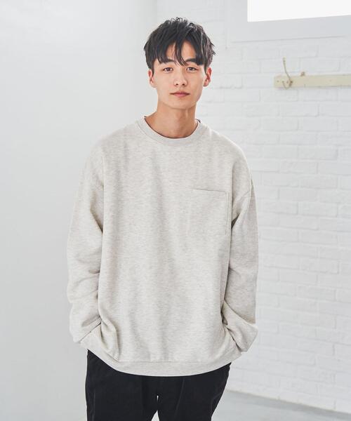 coen（コーエン）の「CVCカラークルーネックスウェット（スウェット・メンズ・ライトグレー/ライトブルー/ブラック/ナチュラル/ケリー/ライラック・SMALL/MEDIUM/LARGE/X-LARGE）」の20枚目の写真