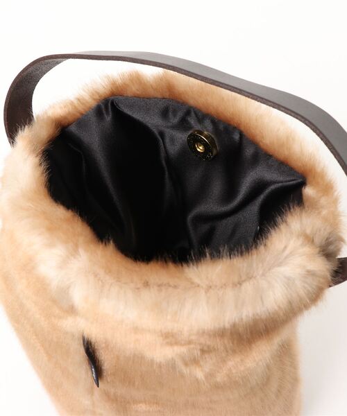 qualite（カリテ）の「【HELEN MOORE】ファーバスケットバッグ（トートバッグ・レディース・ベージュ・フリー）」の4枚目の写真