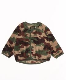 BIG FIELD（ビッグフィールド）の「総柄プリントフリースジャケット（90～150cm）（その他アウター・キッズ）」