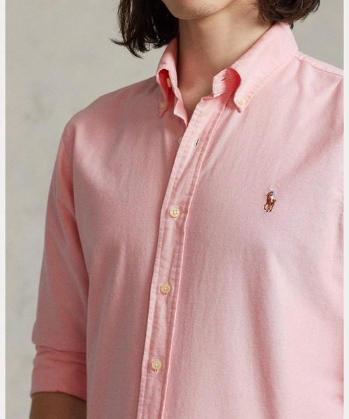 POLO RALPH LAUREN(ポロ ラルフ ローレン)の「アイコニック オックスフォード シャツ(シャツ/ブラウス・メンズ・ピンク・L/XL/M/XXL/S/XS)」の2枚目の写真